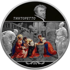 25 рублей 2018 года Творения Тинторетто (Якопо Робусти)