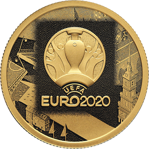 50 рублей 2021 года Чемпионат Европы по футболу 2020 года (UEFA EURO 2020)